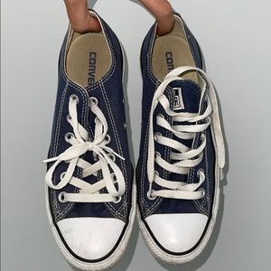Lightly worn navy blue converse all stars